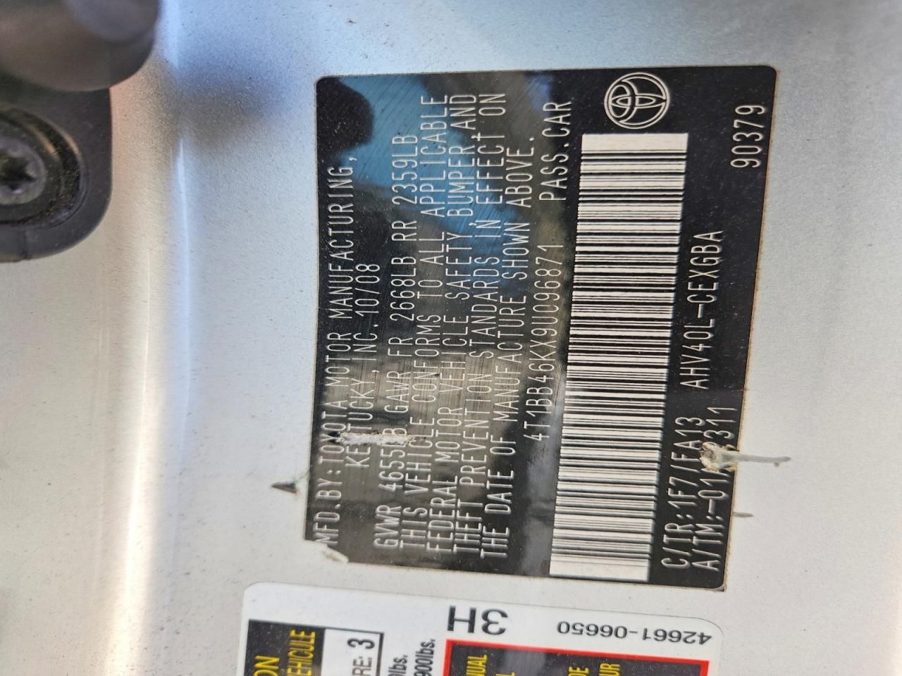 2009 Toyota Camry Hybrid