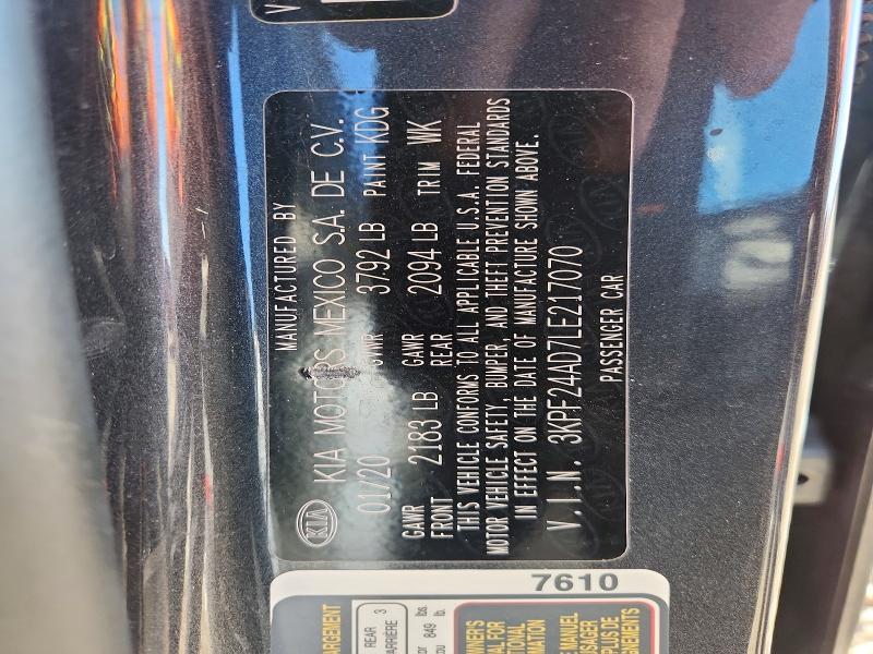 2020 KIA Forte fe