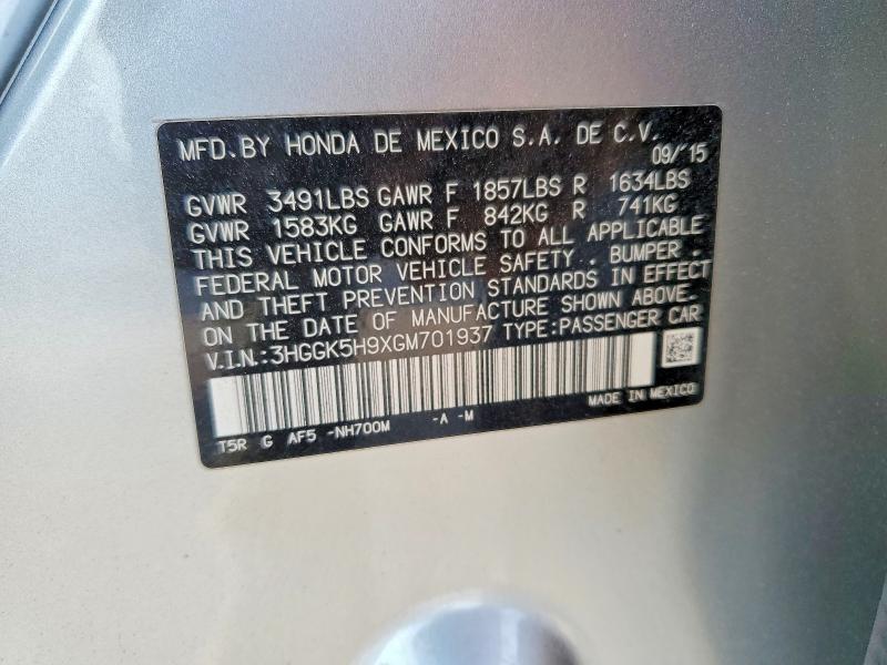 2016 Honda Fit ex