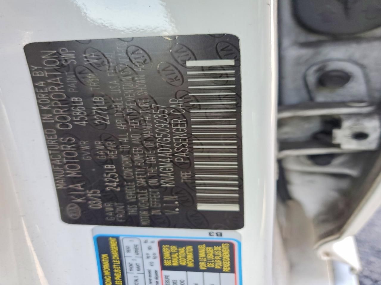 2016 KIA Optima Hybrid