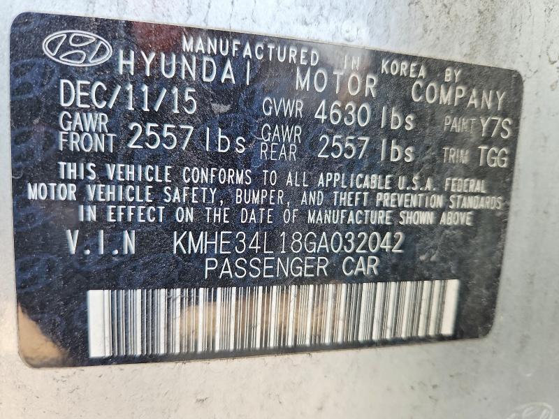 2016 Hyundai Sonata Hybrid