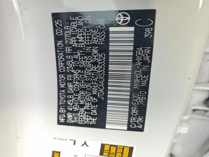 2025 Toyota Prius le