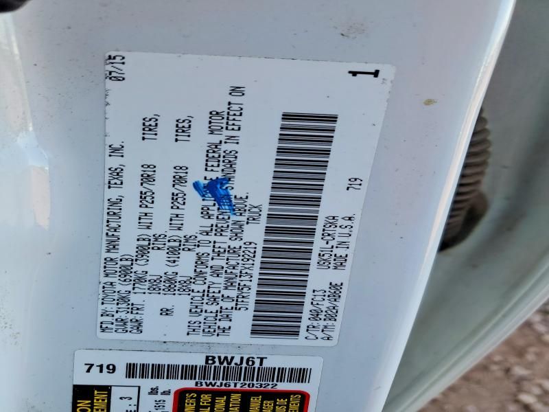 2015 Toyota Tundra Double Cab SR