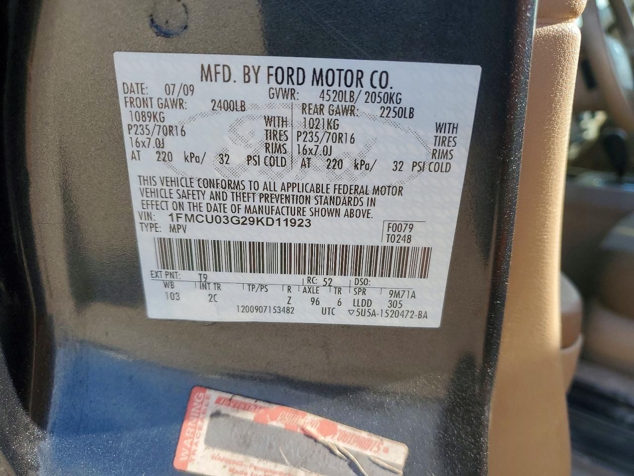 2009 Ford Escape xlt