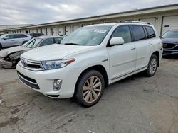 Salvage cars for sale from Copart Louisville, KY: 2013 Toyota Highlander Hybrid Limited