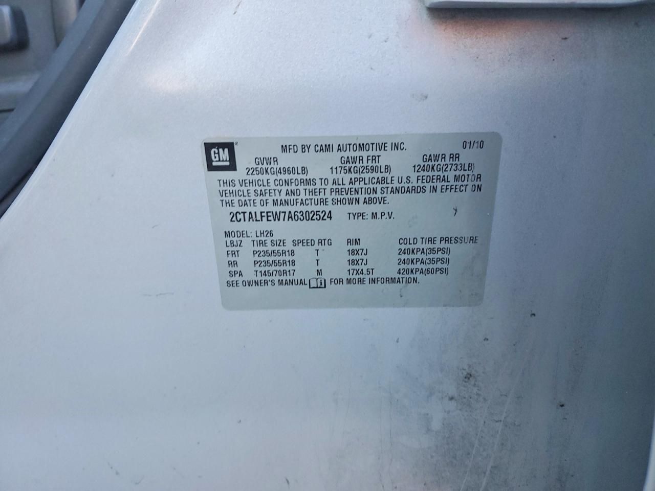 2010 GMC Terrain slt