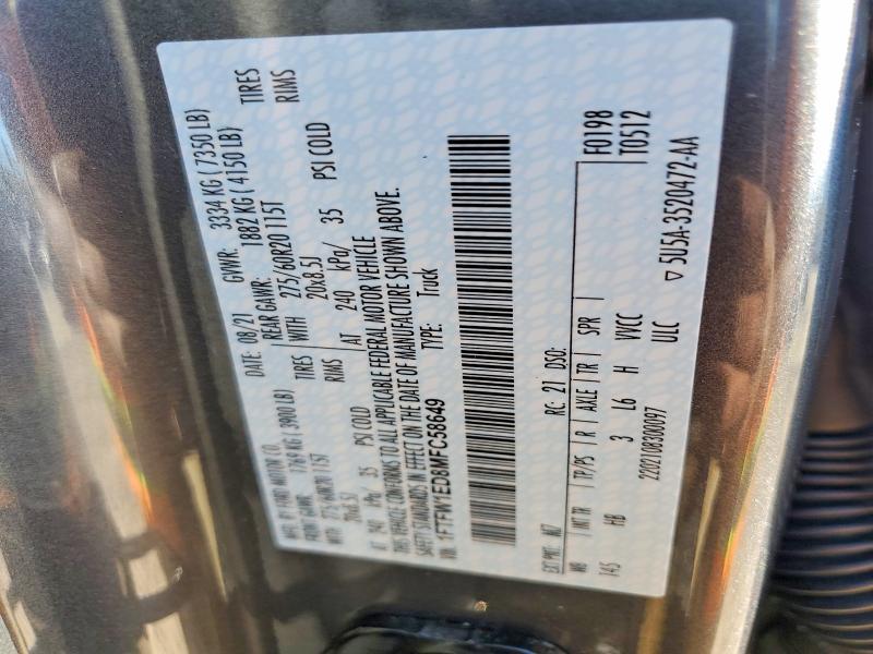 2021 Ford F150 Supercrew