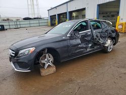 Mercedes-Benz C-class salvage cars for sale: 2017 Mercedes-Benz C 300 4matic