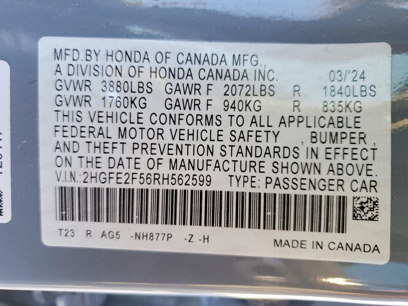 2024 Honda Civic Sport