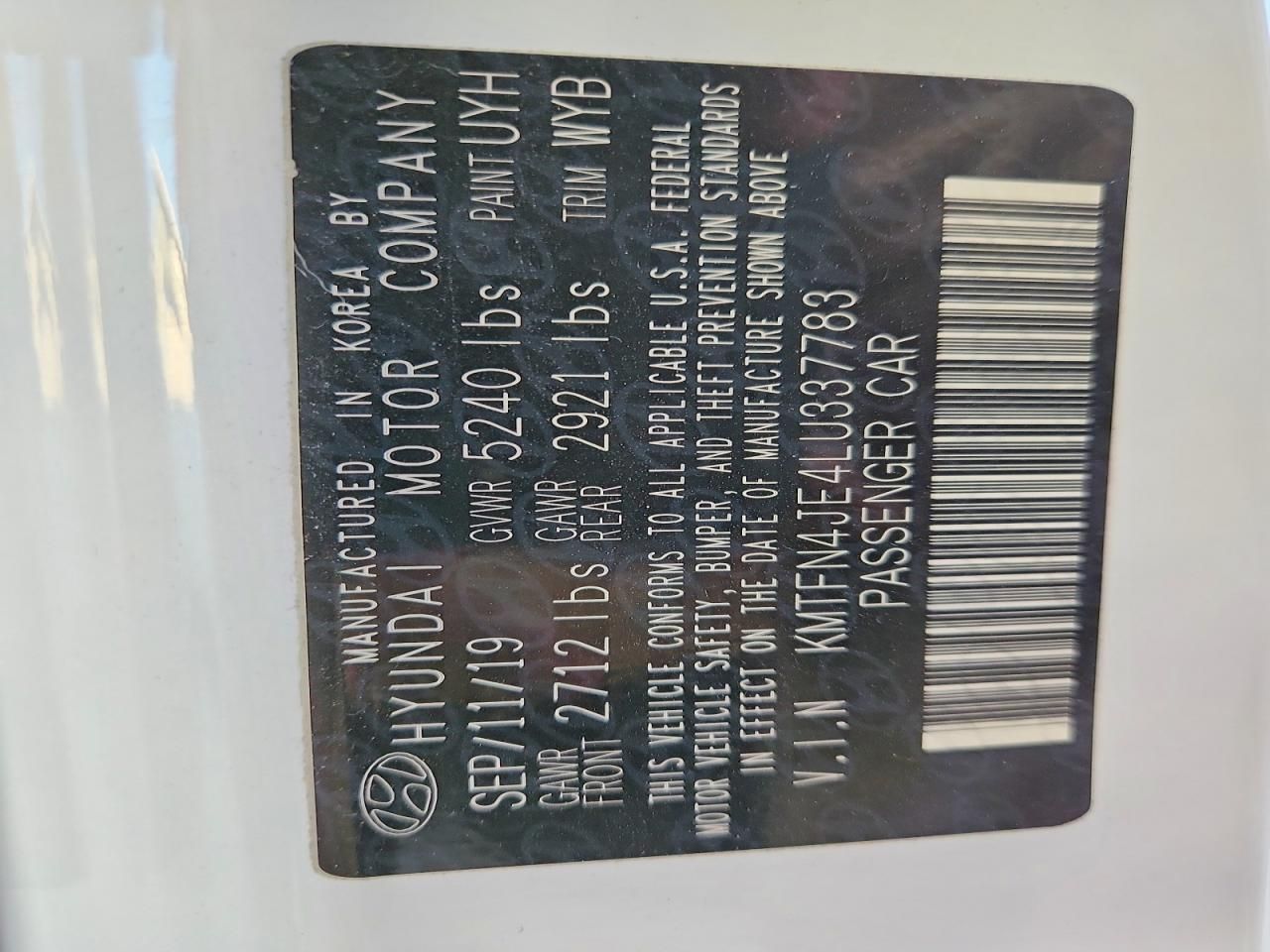 2020 Genesis G80 Base