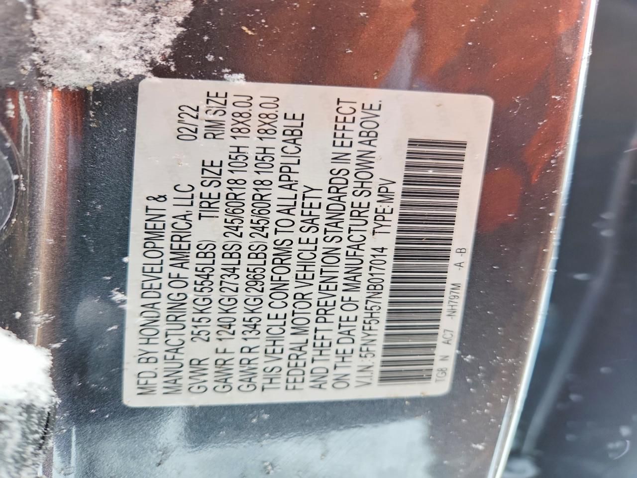 2022 Honda Pilot exl