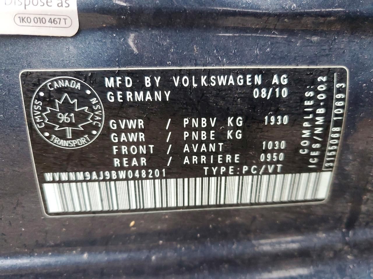 2011 Volkswagen Golf