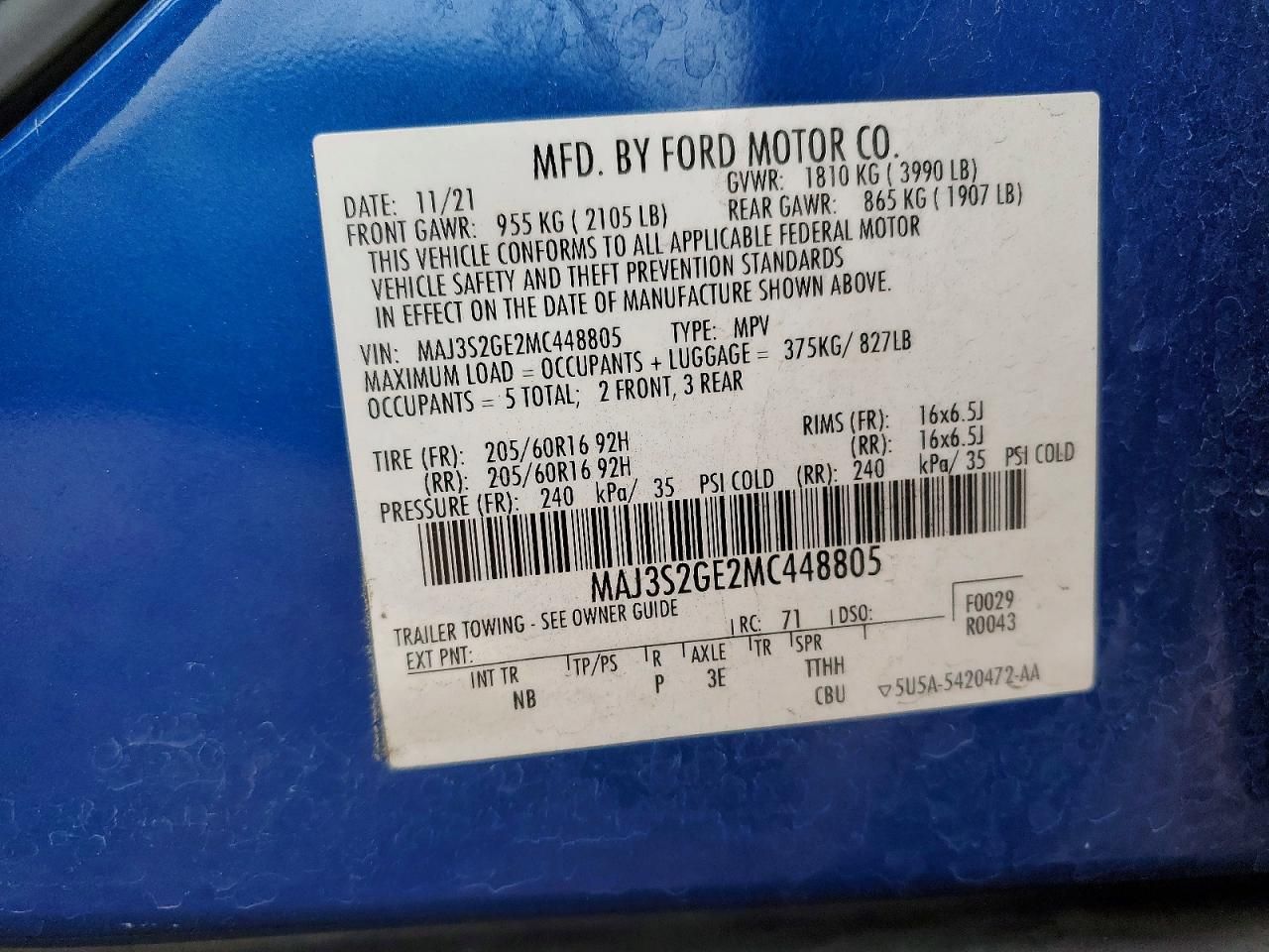 2021 Ford Ecosport se