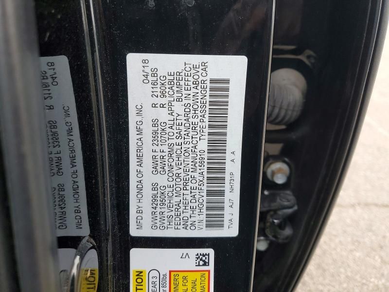 2018 Honda Accord exl