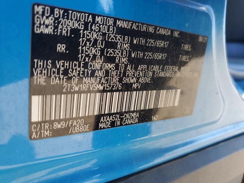 2021 Toyota Rav4 xle