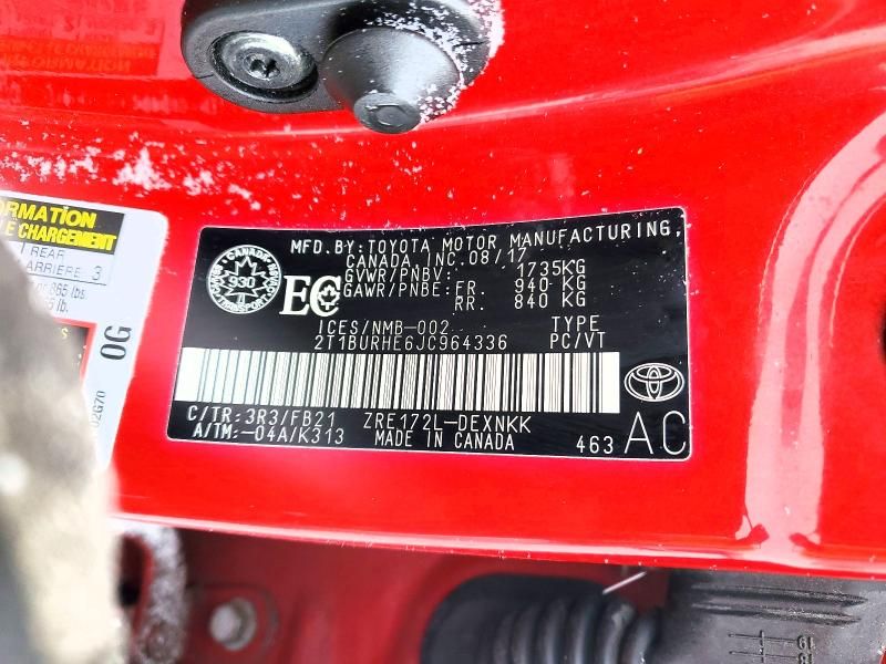 2018 Toyota Corolla l