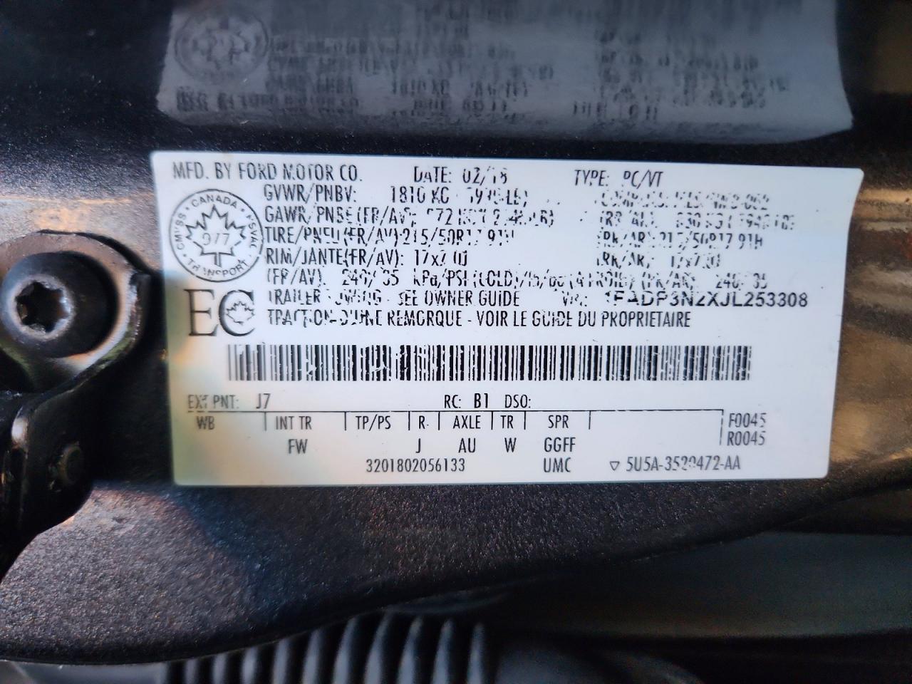 2018 Ford Focus Titanium