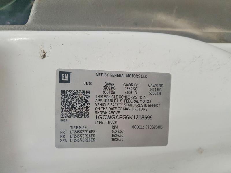 2019 Chevrolet Express Utility / Service Van
