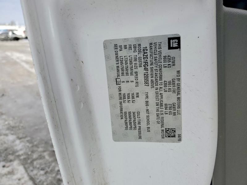 2015 Chevrolet Express G3500 lt