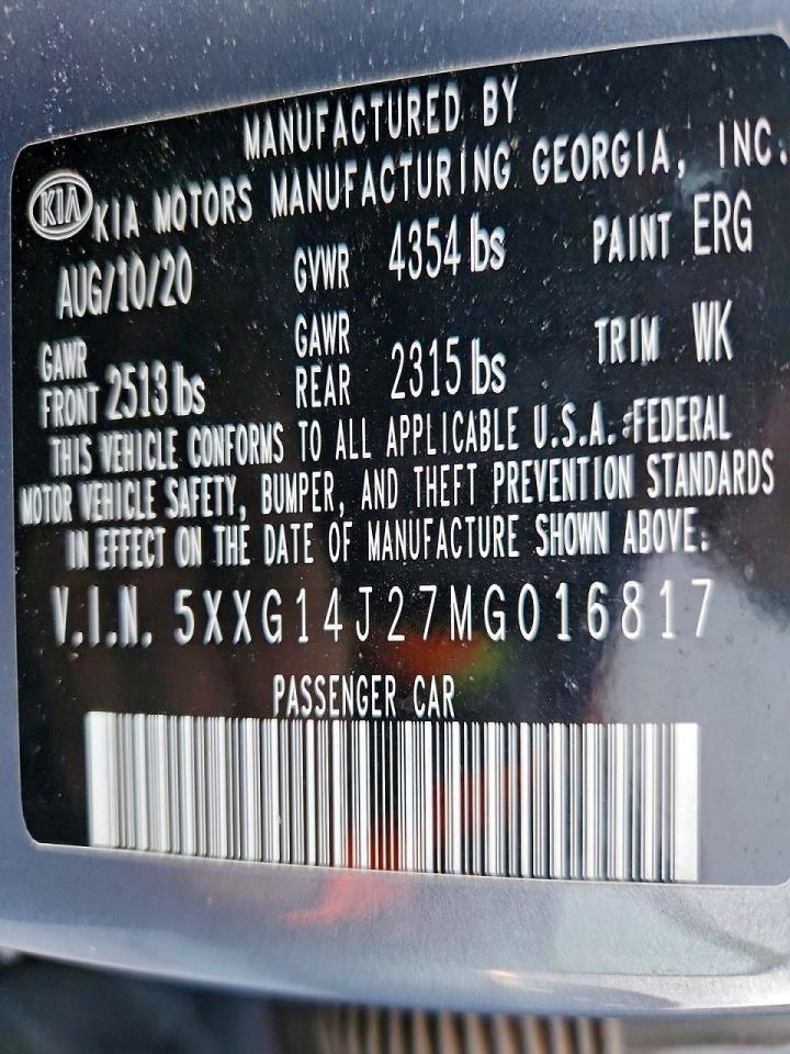 2021 KIA K5 lxs