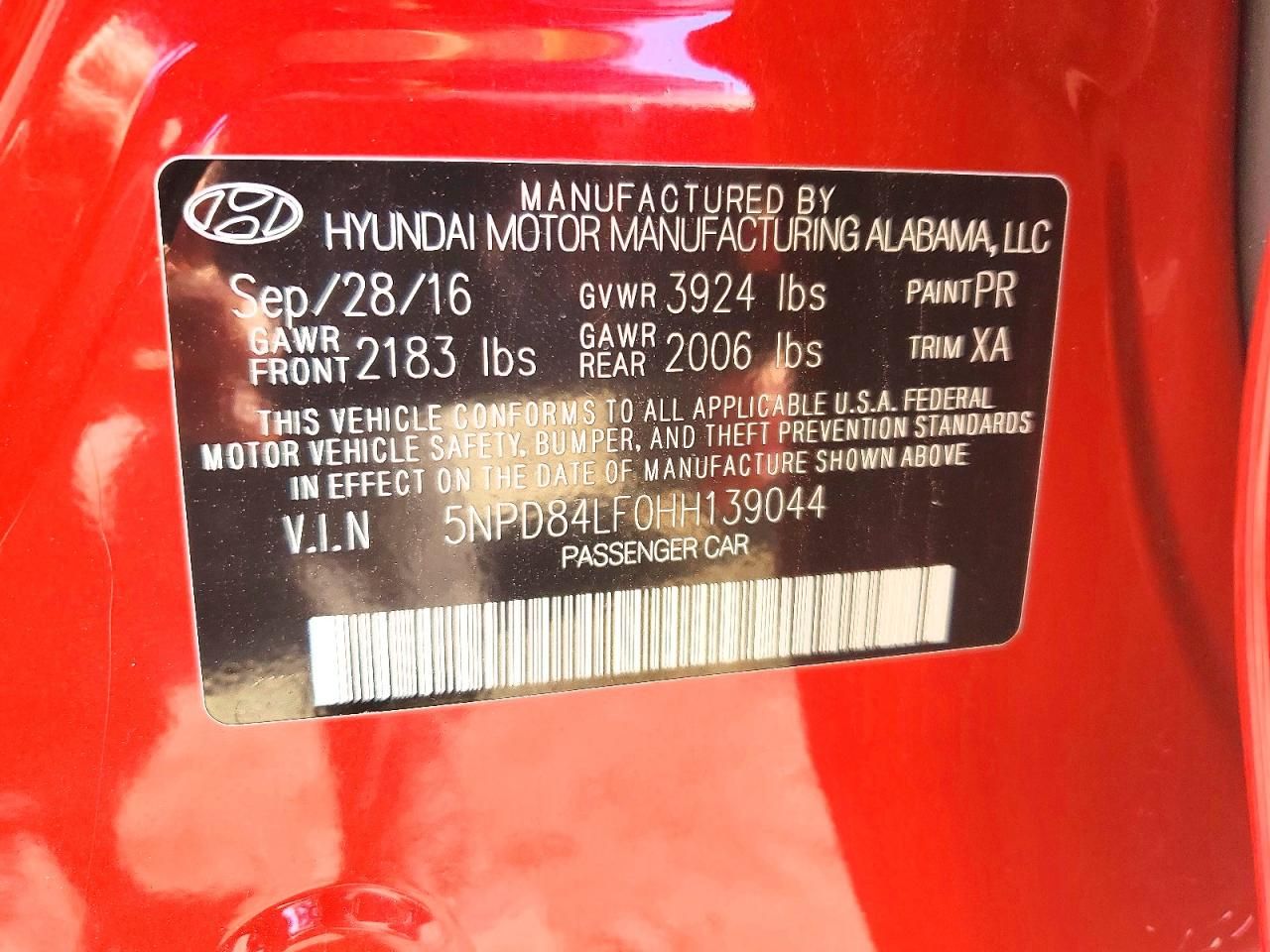 2017 Hyundai Elantra se