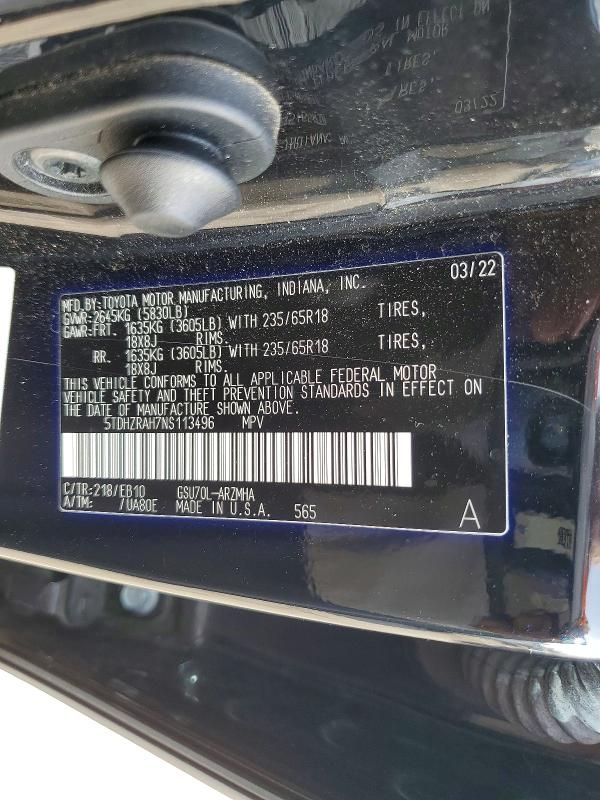 2022 Toyota Highlander xle