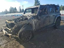 Jeep salvage cars for sale: 2021 Jeep Wrangler Unlimited Sahara 4XE