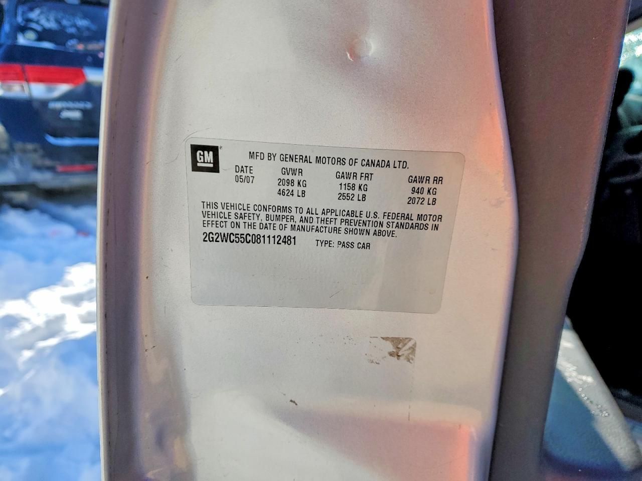 2008 Pontiac Grand Prix gxp