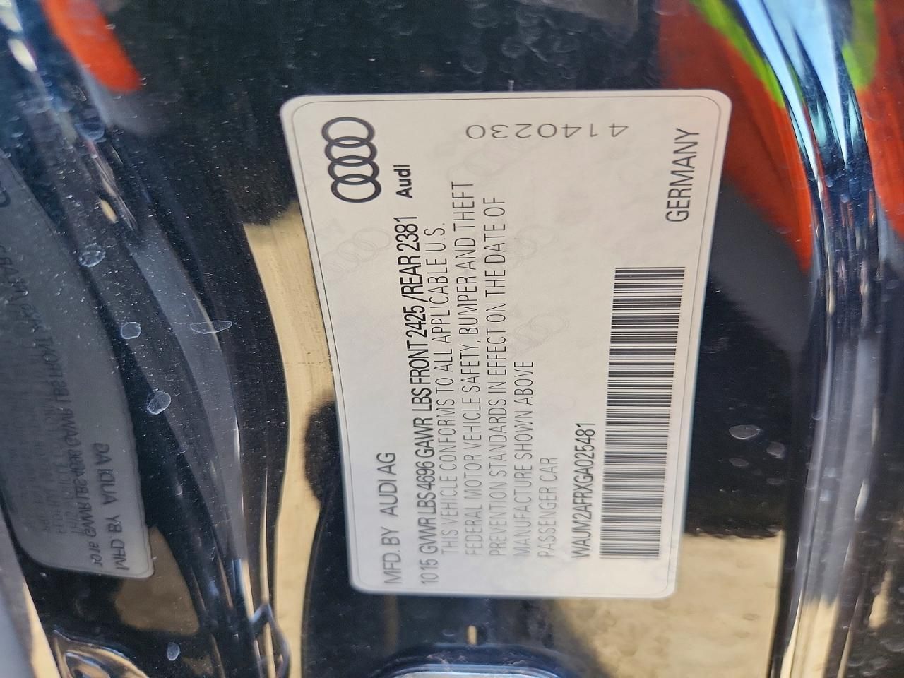 2016 Audi A5 Premium Plus S-line