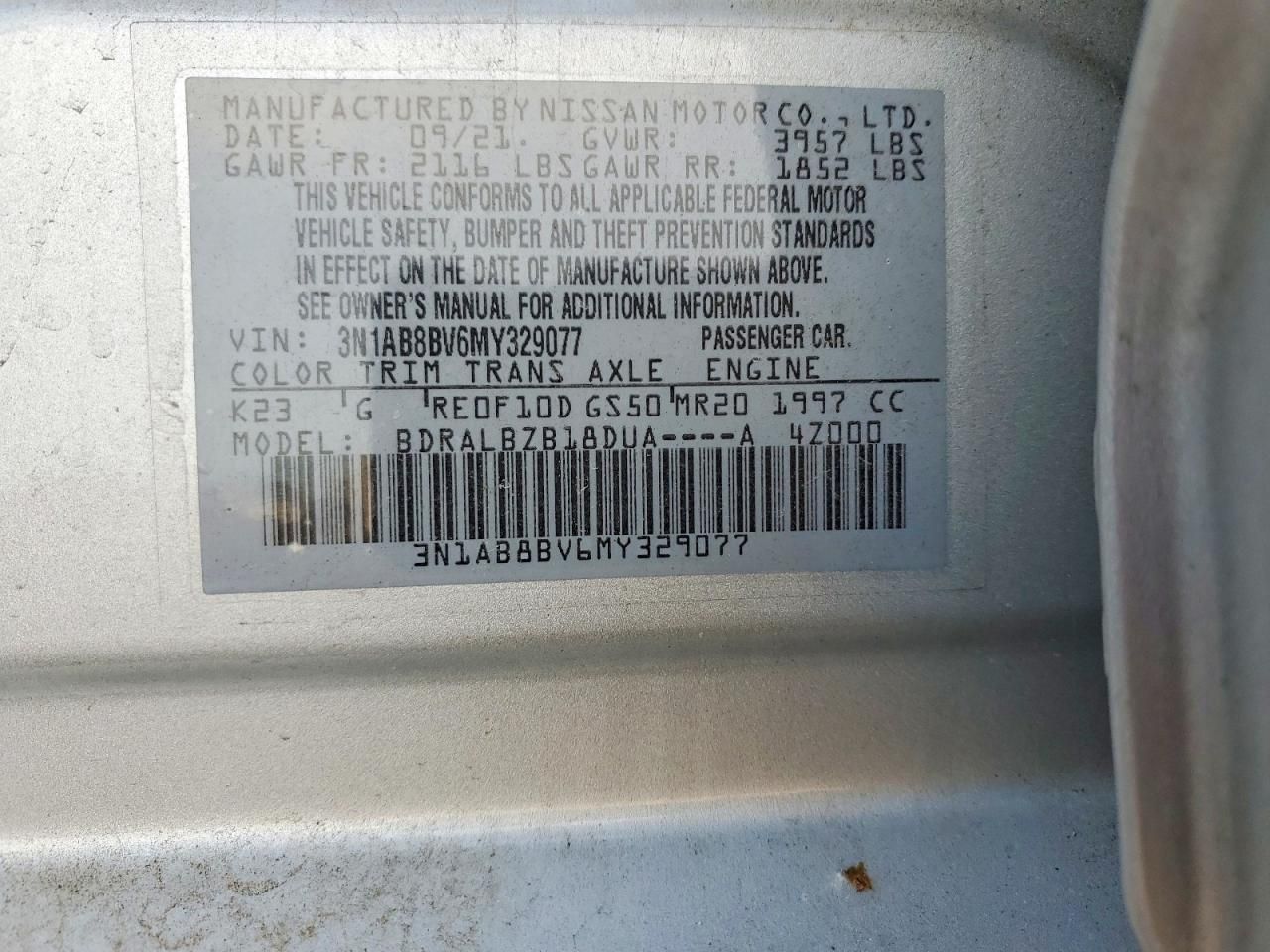 2021 Nissan Sentra s