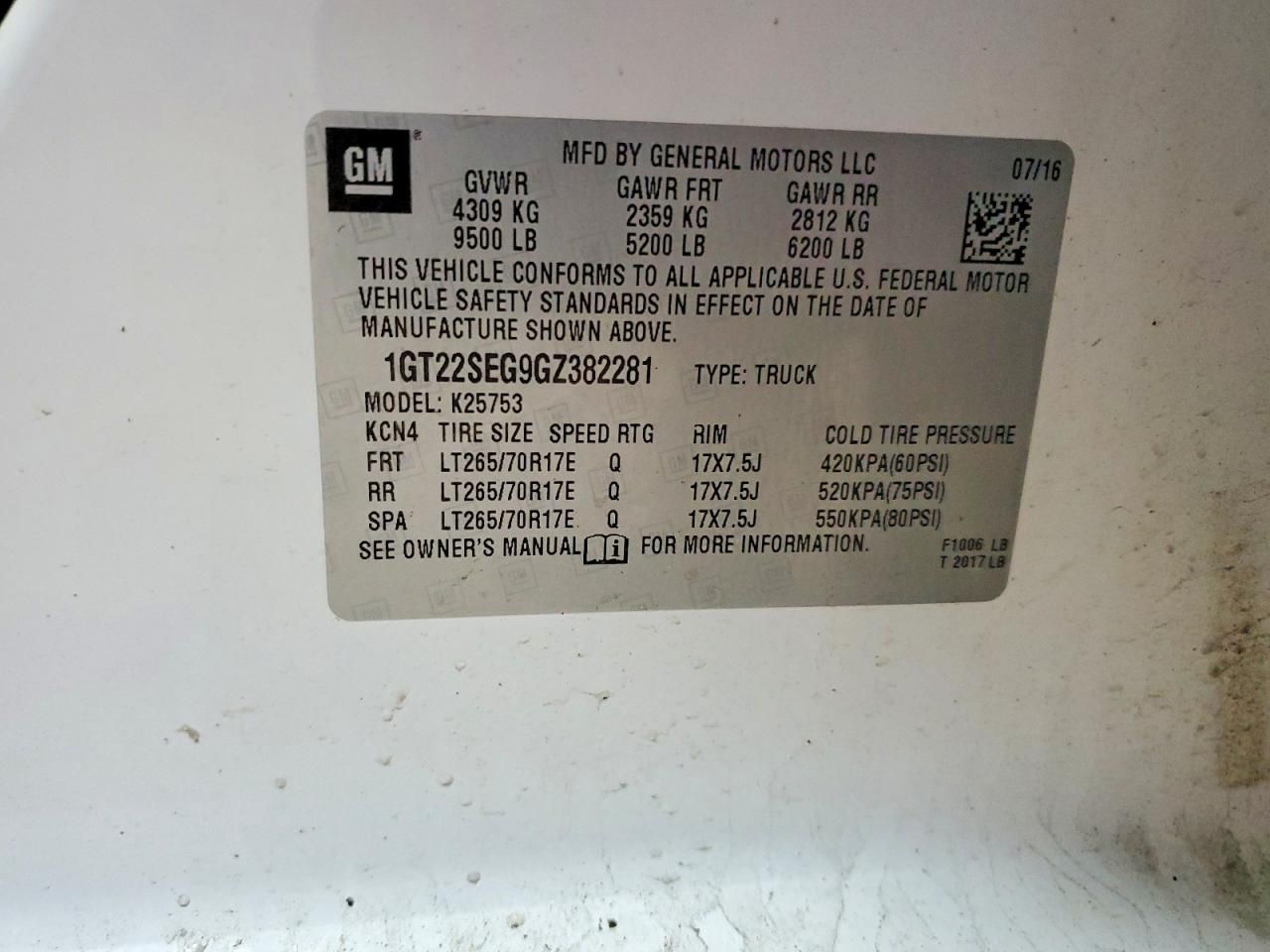 2016 GMC Sierra K2500 SLE