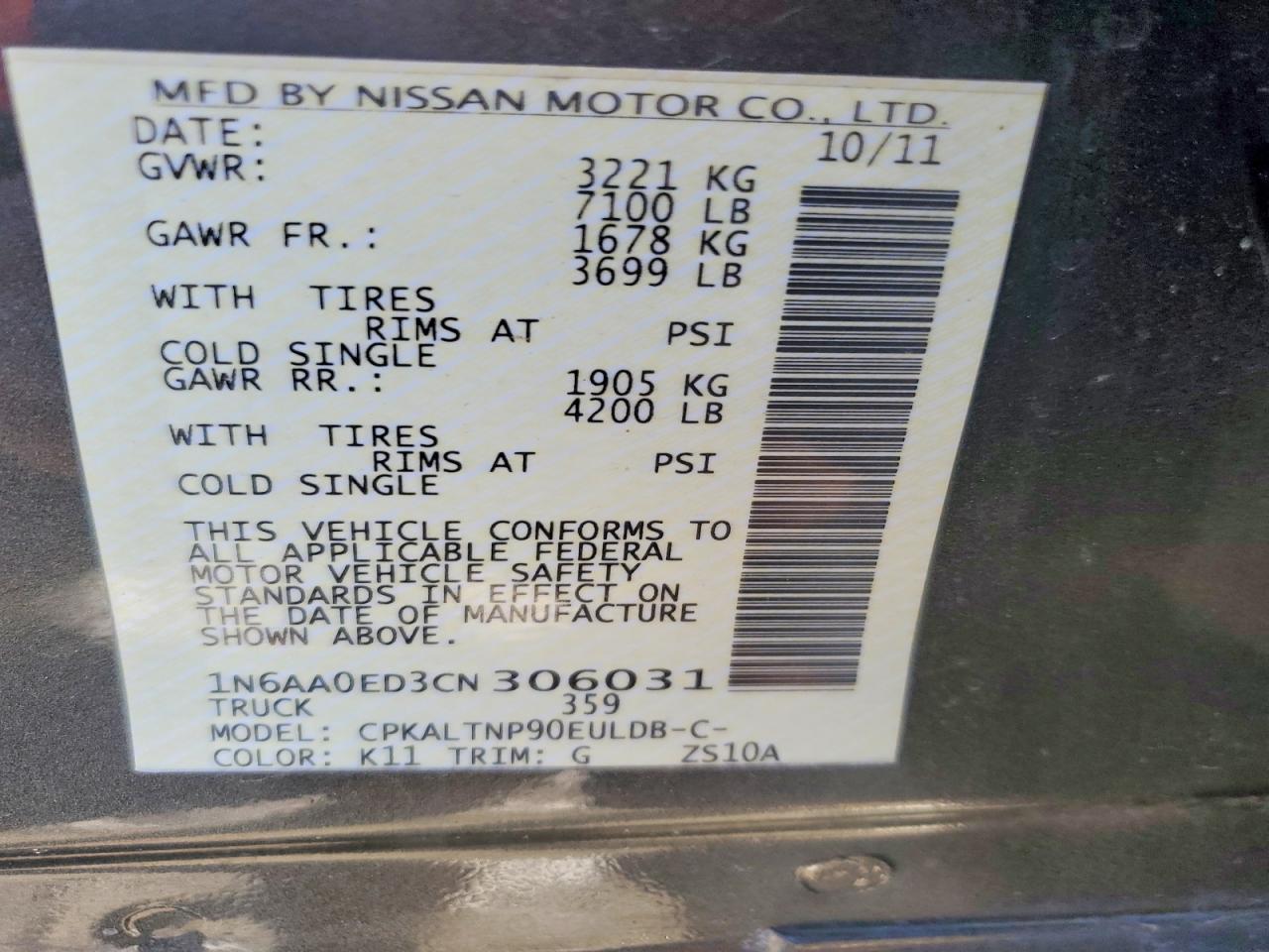 2012 Nissan Titan S