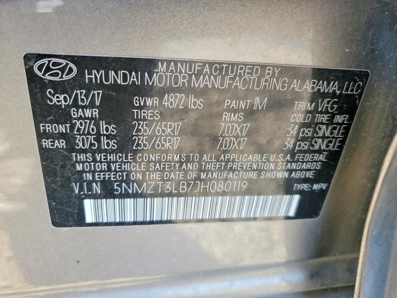 2018 Hyundai Santa fe Sport