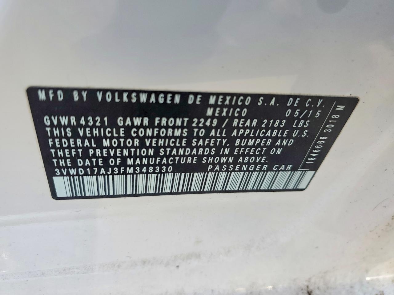 2015 Volkswagen Jetta se