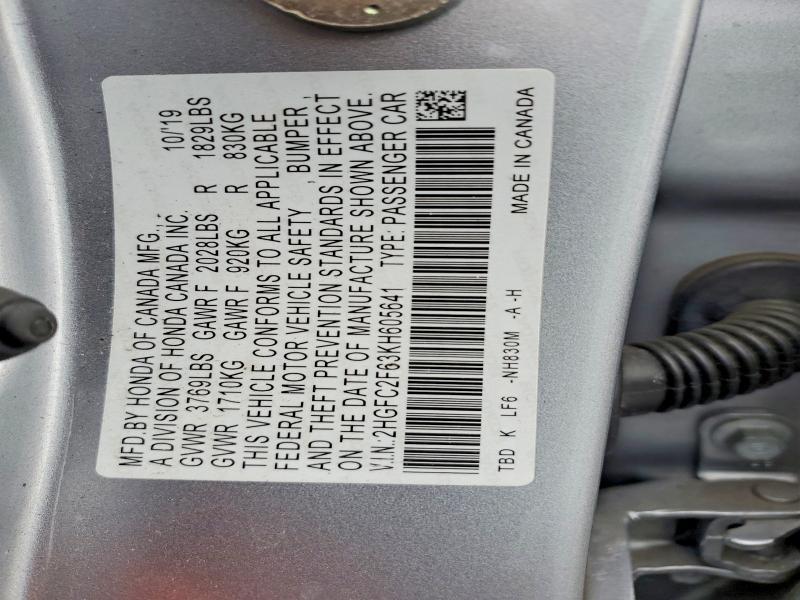 2019 Honda Civic lx