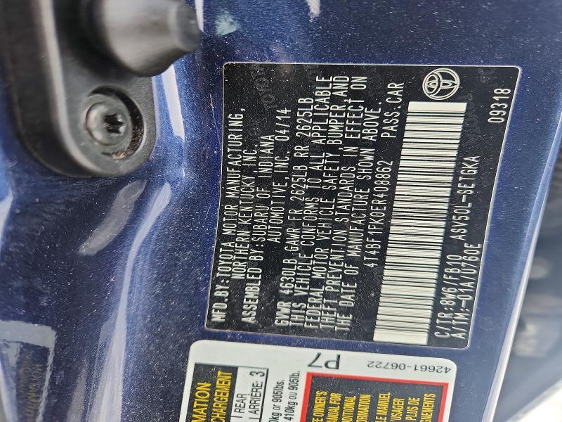 2014 Toyota Camry l