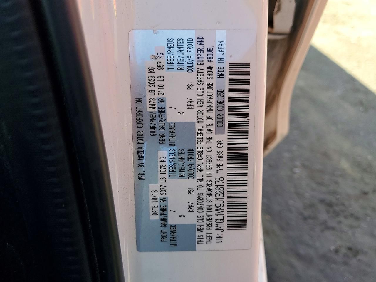 2018 Mazda 6 Touring