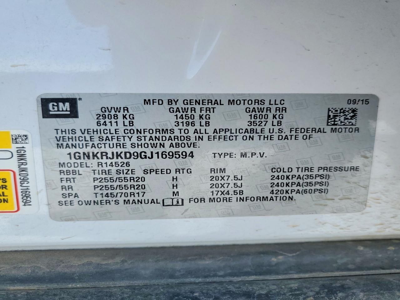 2016 Chevrolet Traverse ltz