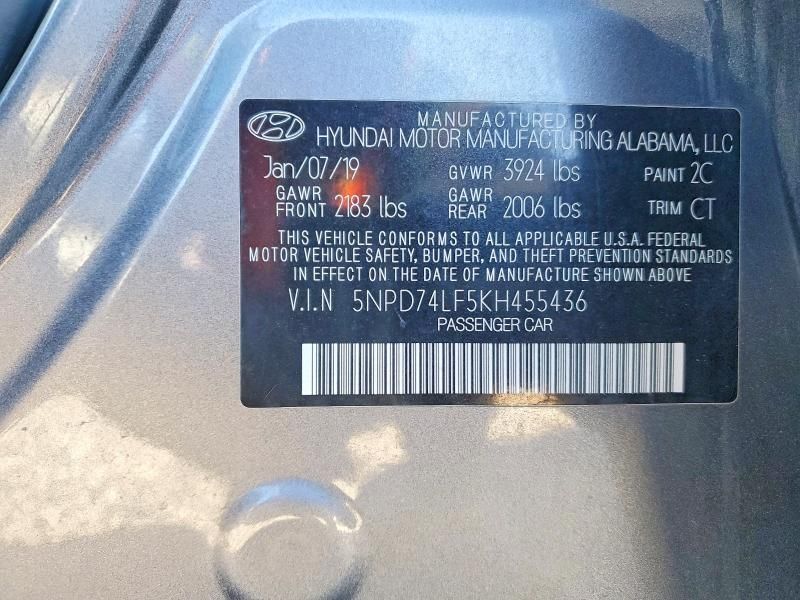 2019 Hyundai Elantra se