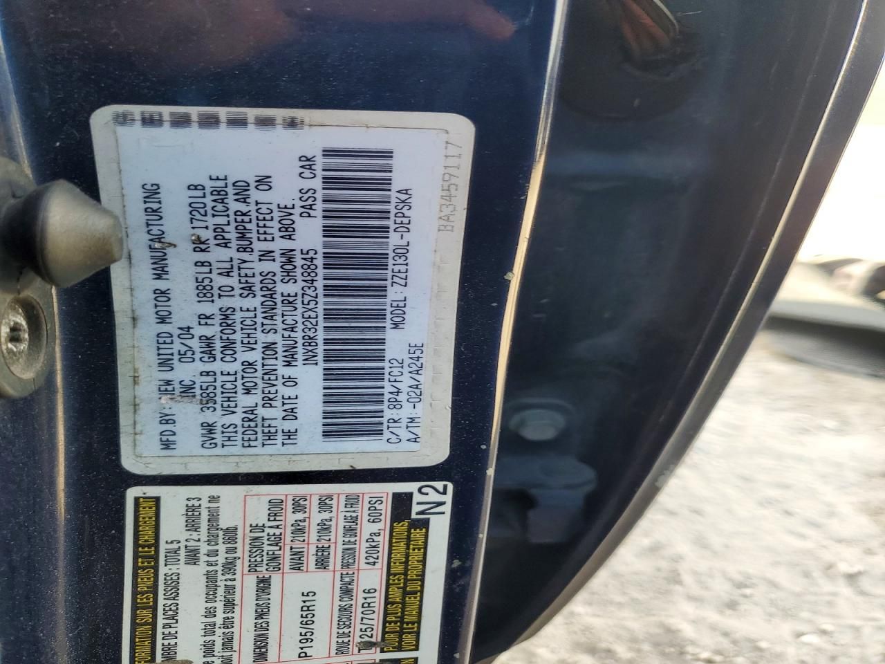 2005 Toyota Corolla ce