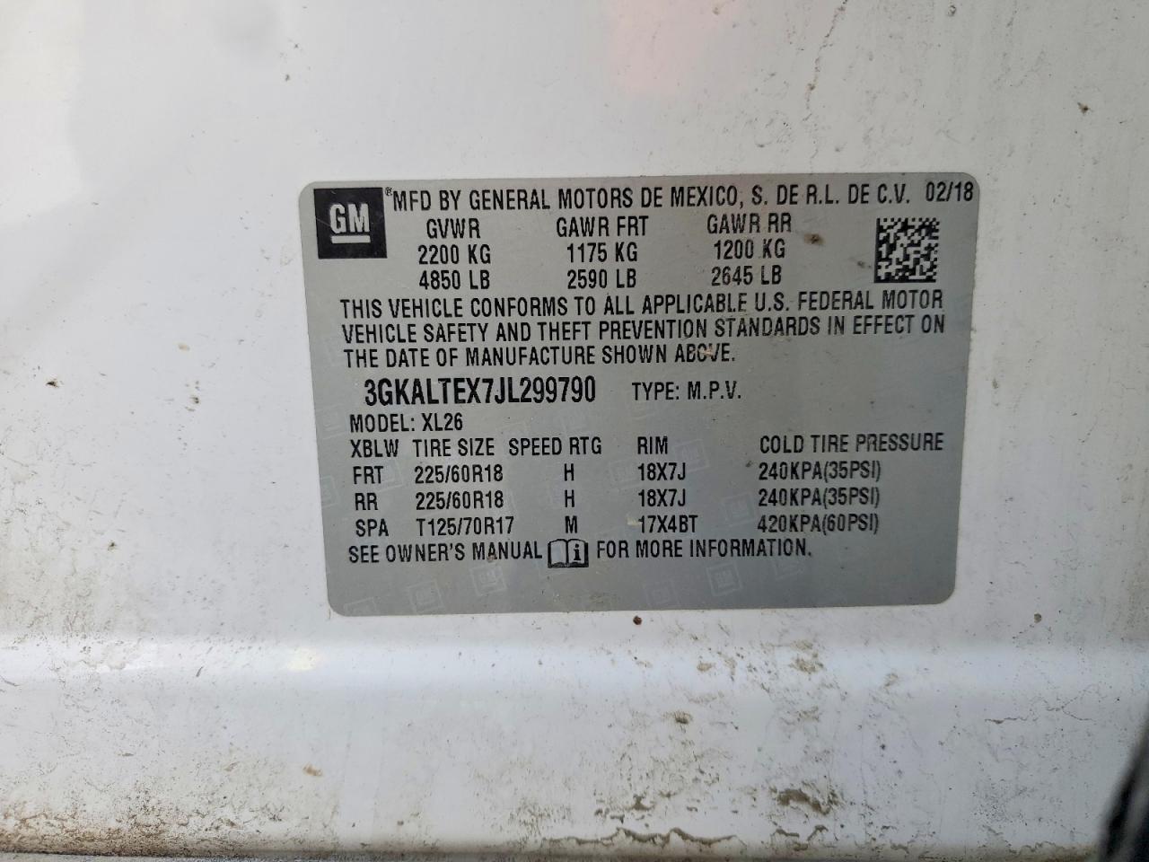 2018 GMC Terrain sle