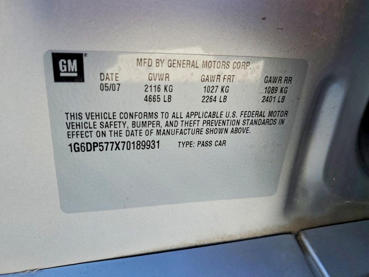 2007 Cadillac Cts hi Feature V6