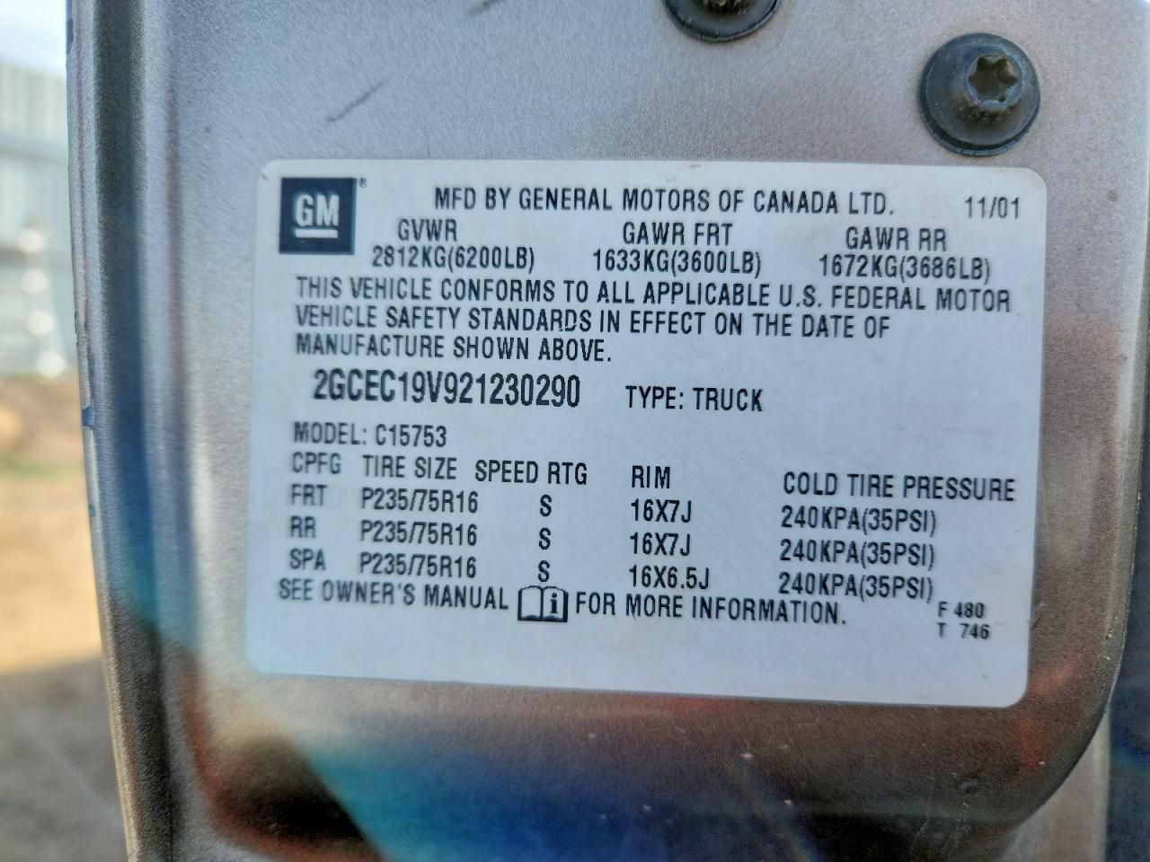 2002 Chevrolet Silverado C1500