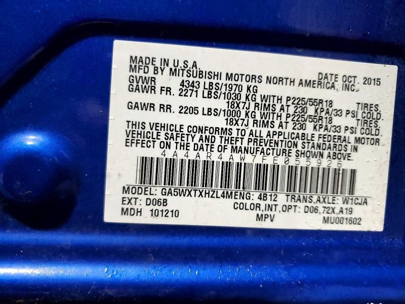 2015 Mitsubishi Outlander Sport se