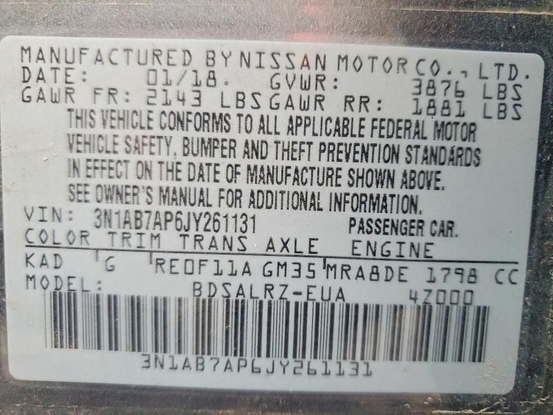 2018 Nissan Sentra s