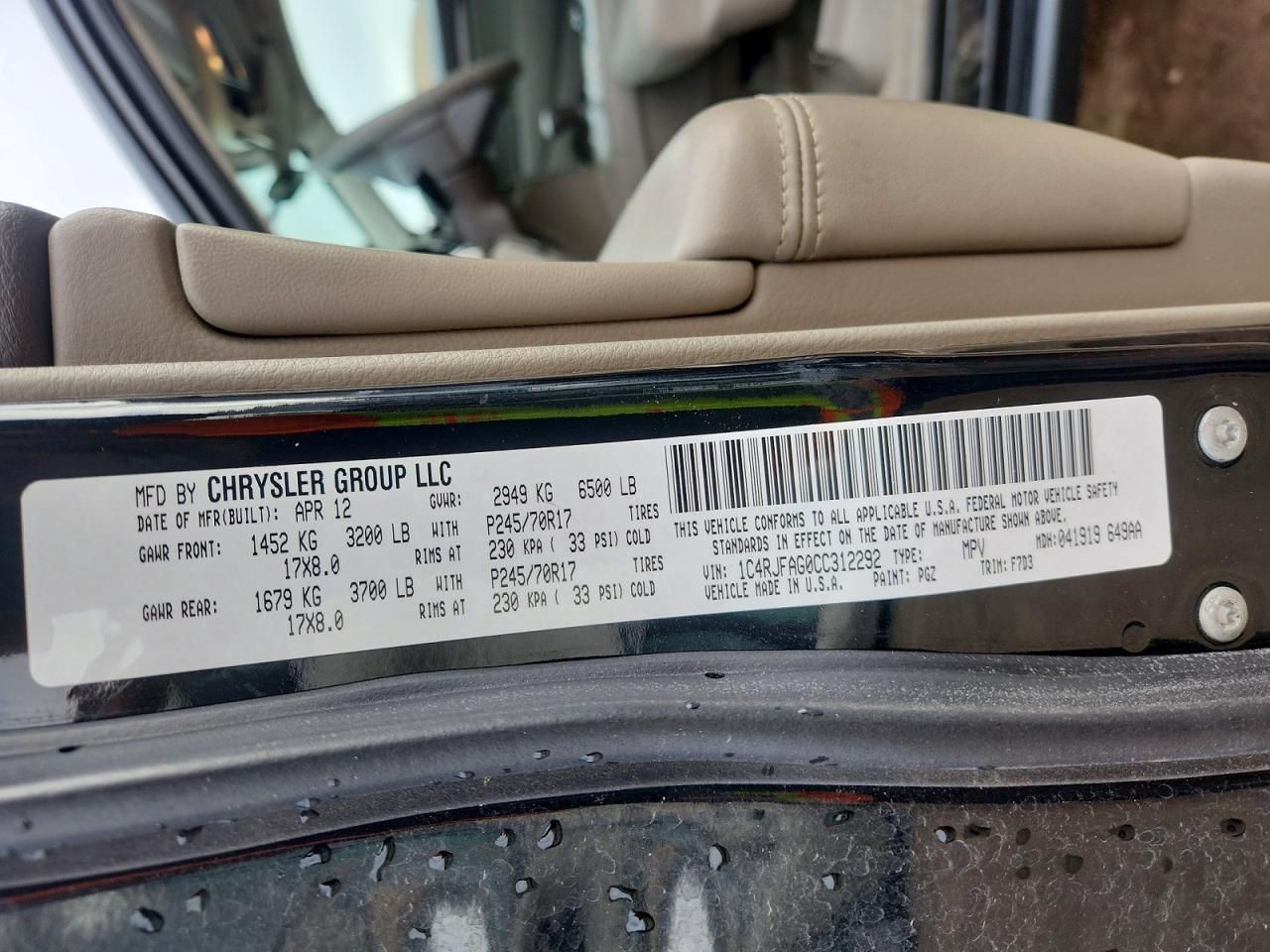 2012 Jeep Grand Cherokee Laredo