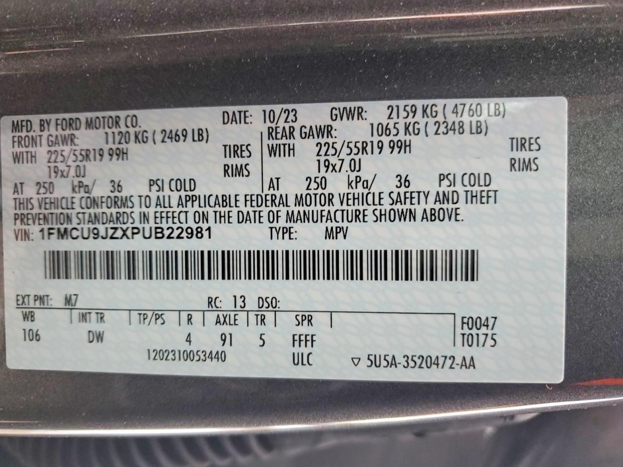 2023 Ford Escape Platinum