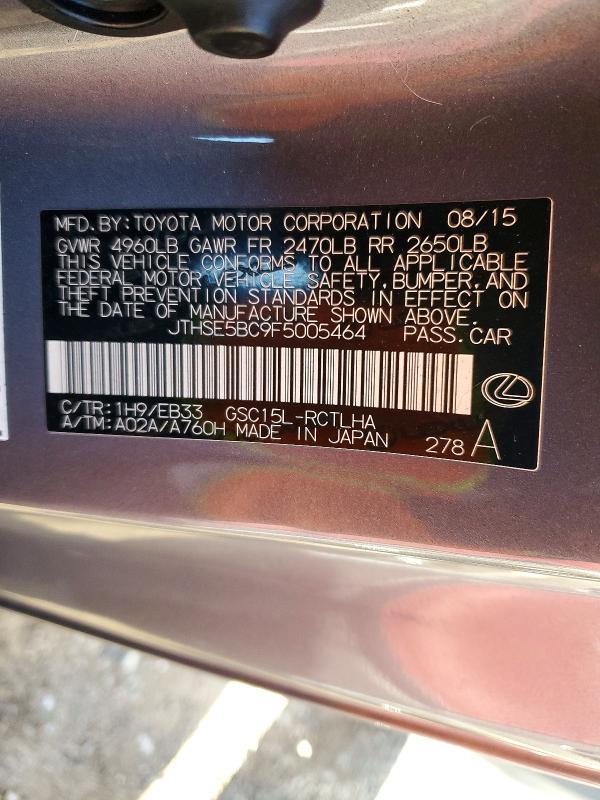 2015 Lexus Rc 350