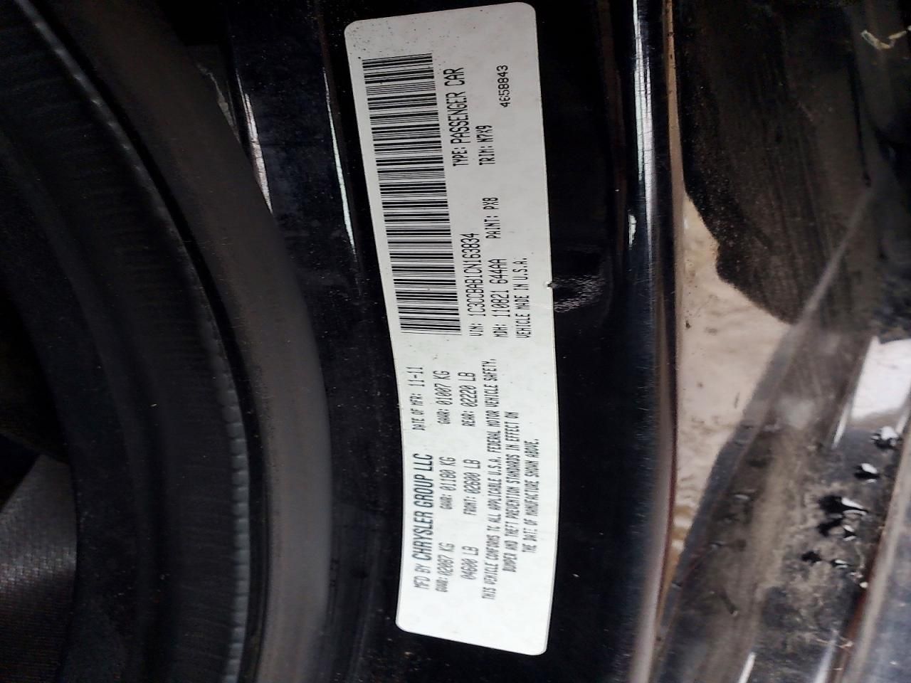 2012 Chrysler 200 lx