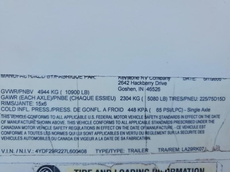 2007 Keystone Laredo